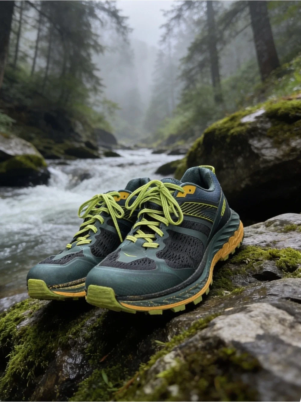 HOKA ONE ONE Stinson ATR5 in Mallard Green/Gold Fusion Size 10